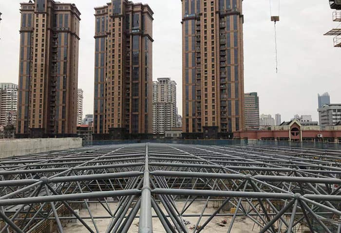 广元螺栓球网架结构